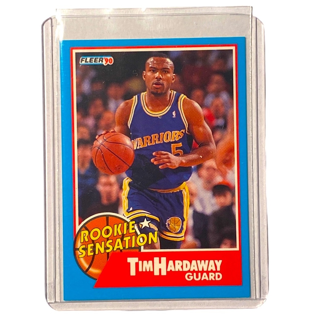1990 Fleer Tim Hardaway Rookie Sensations Card #8 RC